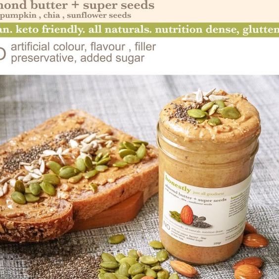 

Honestly Almond Butter - Seeds - Chia Pumpkin Sunflower Seeds