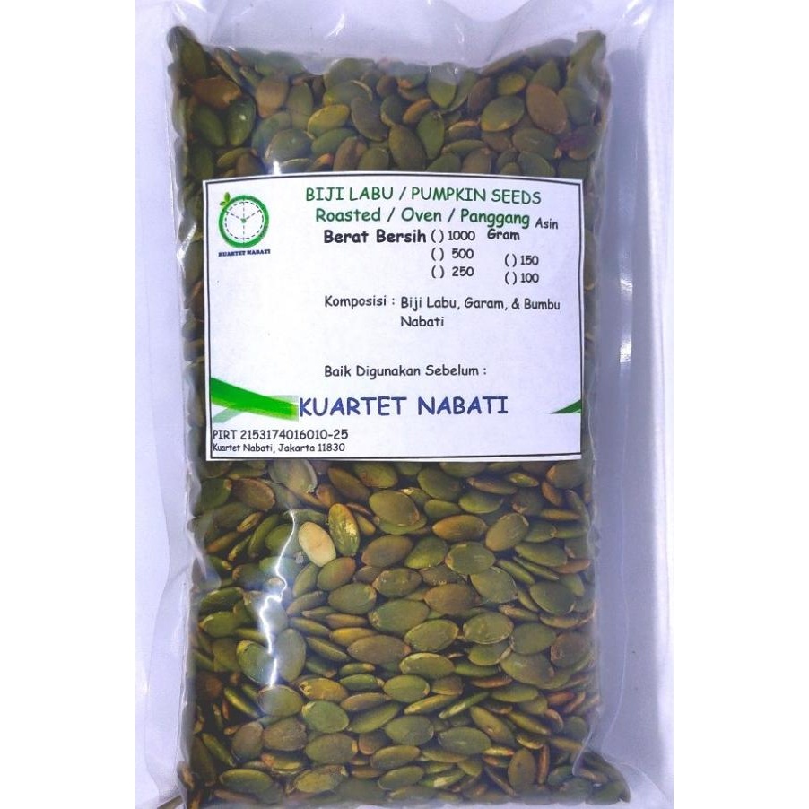 

500Gr Roasted Pumpkin Seed Ed - Biji Labu Kupas - Oven - Asin