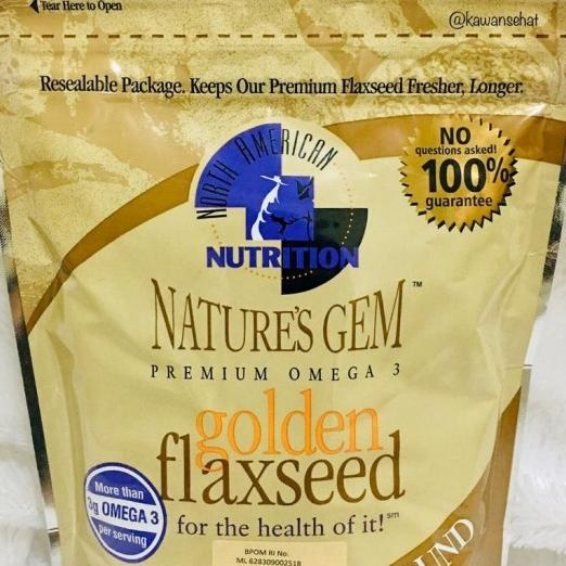 

Nature'S Gem Omega 3 Golden Flaxseed Ground| Flax Seed Bubuk