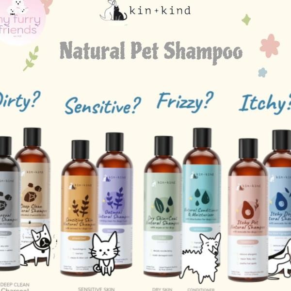 Kin+Kind Pet Natural Shampoo Cat Dog Anjing Kucing Kin Kind