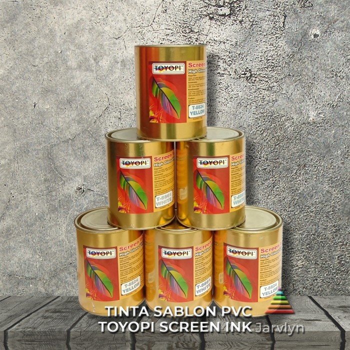 

TINTA SABLON PVC VINYL KULIT TOYOPI BASIS MINYAK SOLVENT BASE OILBASE