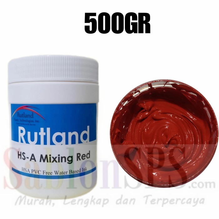 

TINTA SABLON RUTLAND SEMI PLASTISOL WATER BASED RED 500GR