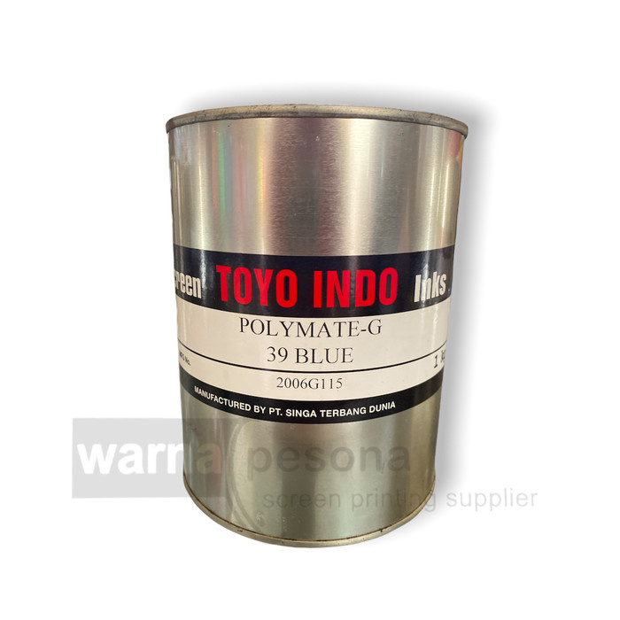

CAT TINTA SABLON PLASTIK TOYO INDO POLYMATE-G 39 BLUE BIRU 1KG