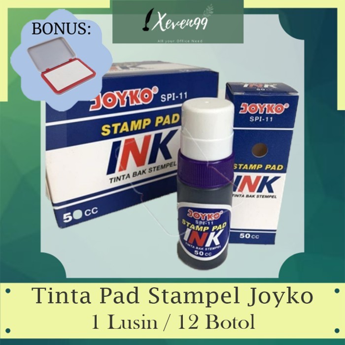 

JOYKO STAMP PAD INK REFILL TINTA STEMPEL (1 LUSIN / 12 PCS)