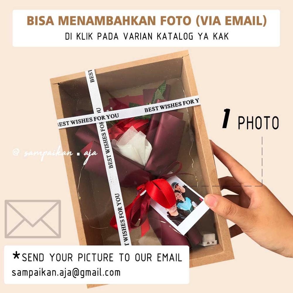 

BISACOD Premium Gift Flower Box / Flower Box Bouquet | Kado Wisuda, Kado Ulang Tahun, Hadiah Anniversary hj-54