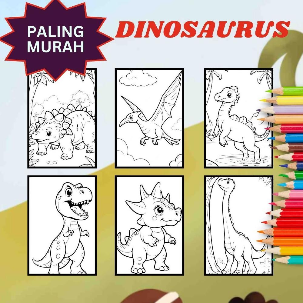

Terlaris Kertas Mewarnai Ukuran A5 / Dinosaurus / Gambar Mewarnai / Coloring Book / Untuk Sd Tk Paud Kualitas Tertinggi