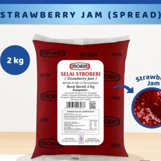 

Selai Mn Strawberry Jam Spread Refill Pouch 2 Kg Ready