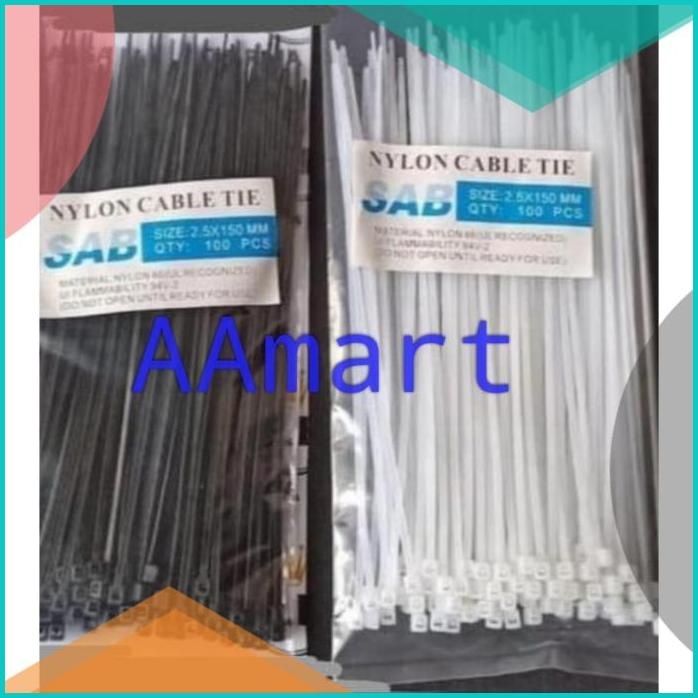 

Kabel Ties / kabel tis 10cm ukuran lain 15cm / 20cm / 25cm / 30cm 140