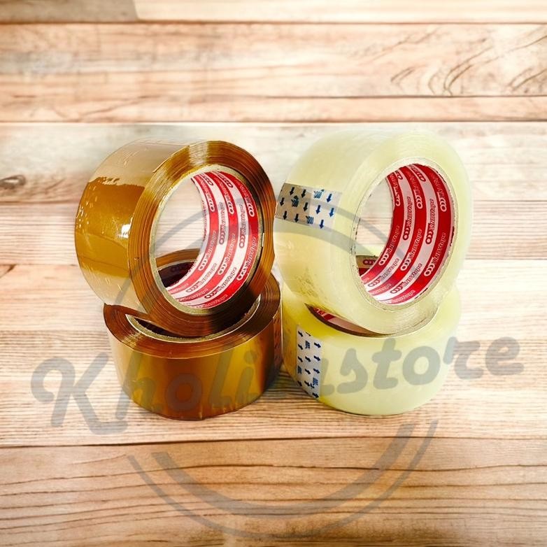 

Lakban Bening Coklat Lindy 100 yard x 48mm LARIS