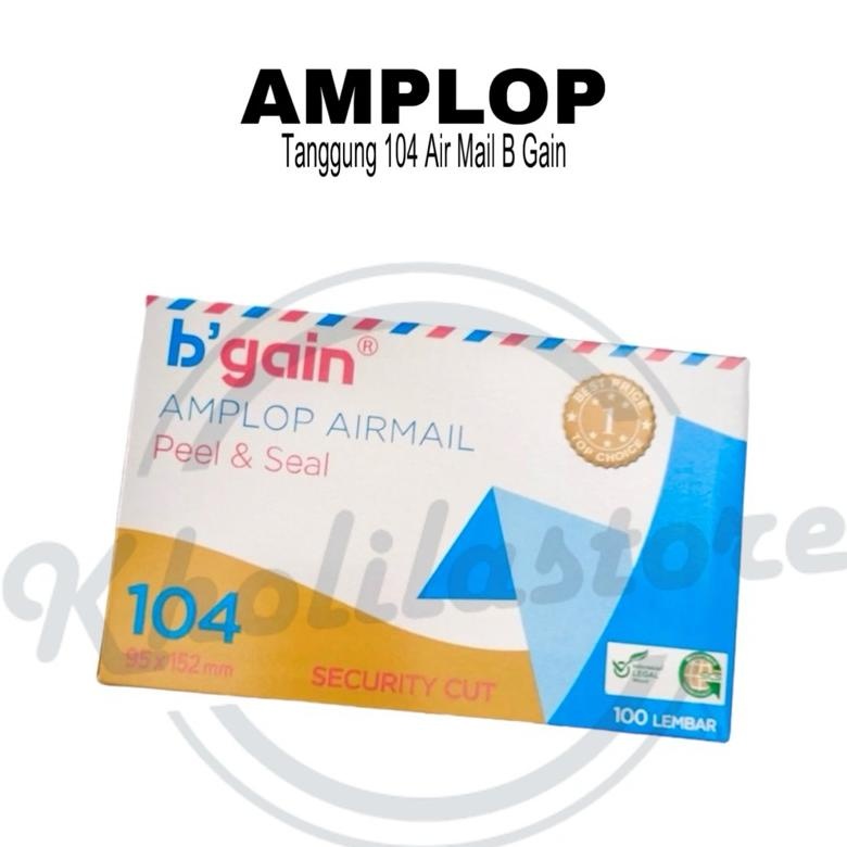

Amplop Tanggung 104 Air Mail B GAIN isi 100 pcs LARIS