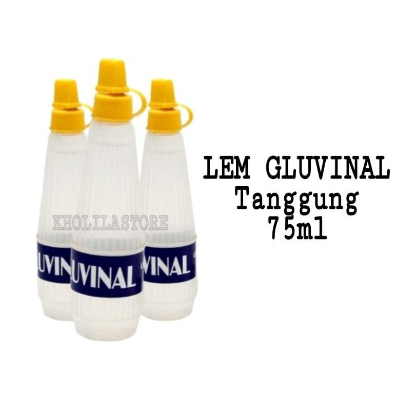 

Lem Gluvinal Tanggung 75ml / Lem Kertas / Lem Cair LARIS
