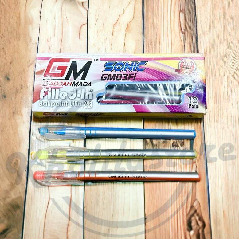 

Pulpen Lilin GM Sonic GM03FI 0.5mm isi 12 pcs LARIS