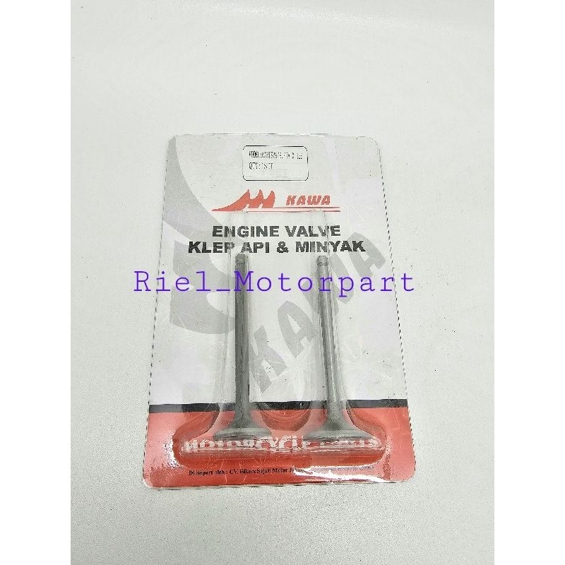 Klep Set (KAWA) KARISMA / SUPRA X 125 / KHARISMA payung valve klepset klep api minyak KAWA