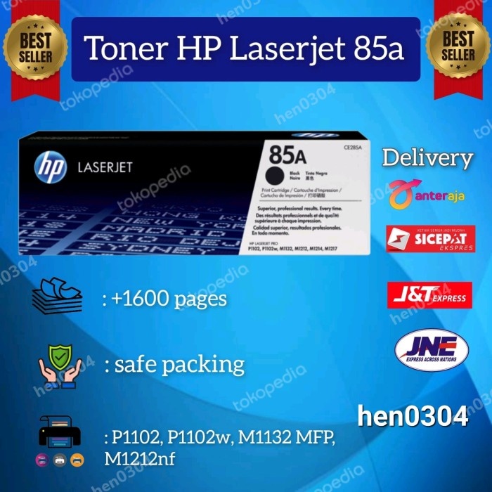 toner hp 85 a black original