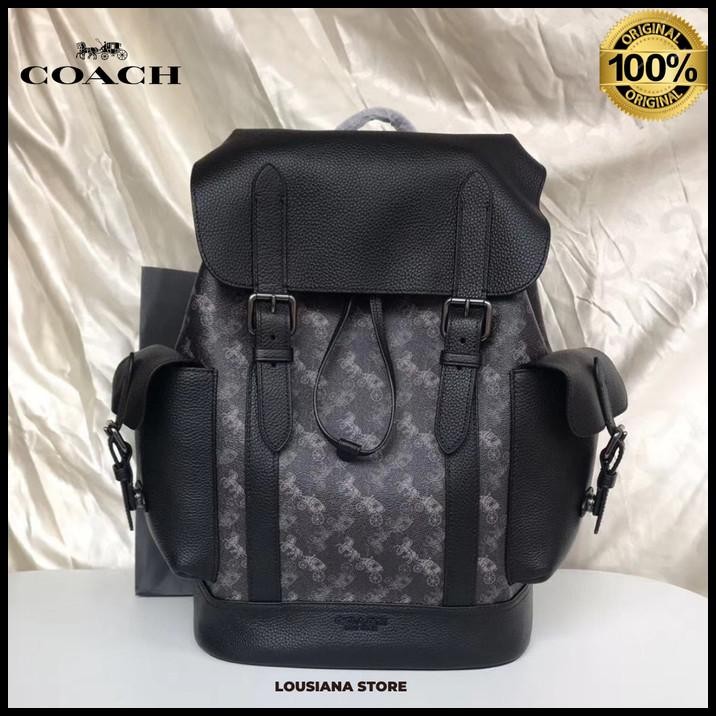 Hudson Backpack Horse Carriage Black Multi Backpack Black