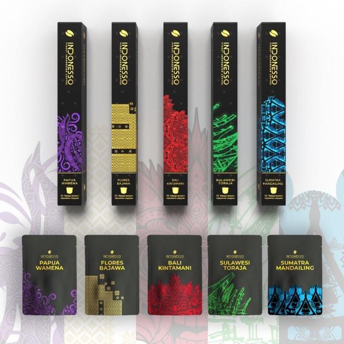 

Terlaris Indonesso 5 Nespresso Coffee Capsules Kapsul Kopi + 5 Easy Drip Bags Ready Stok