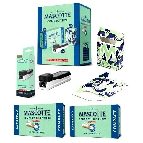 MASCOTTE COMPACT STARTER KIT FILTER TUBE SELONGSONG ROKOK AND INJECTOR ORIGINAL DAN TERPERCAYA