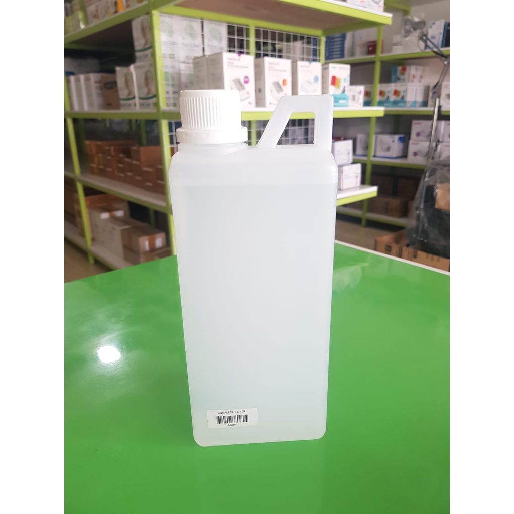 Aquadest / Akuades / Aquades / Air Suling Murni / AQUADEST 1 liter