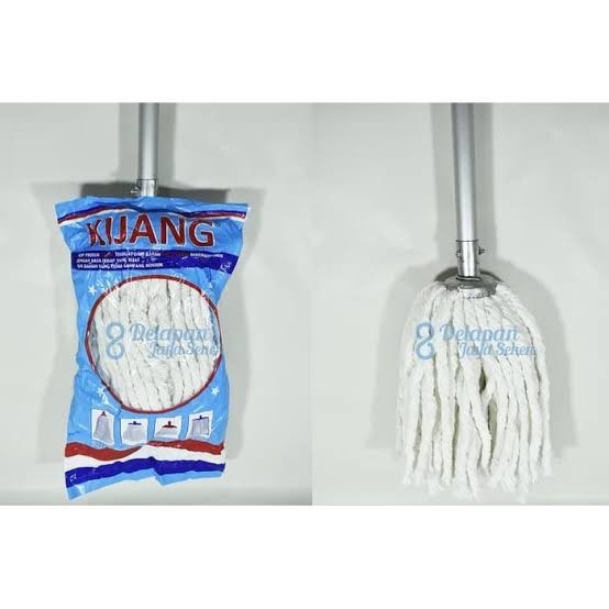 *****] Pel Kijang Pel Lantai Kain Pel Bulat Pel Gagang Stainless Mop