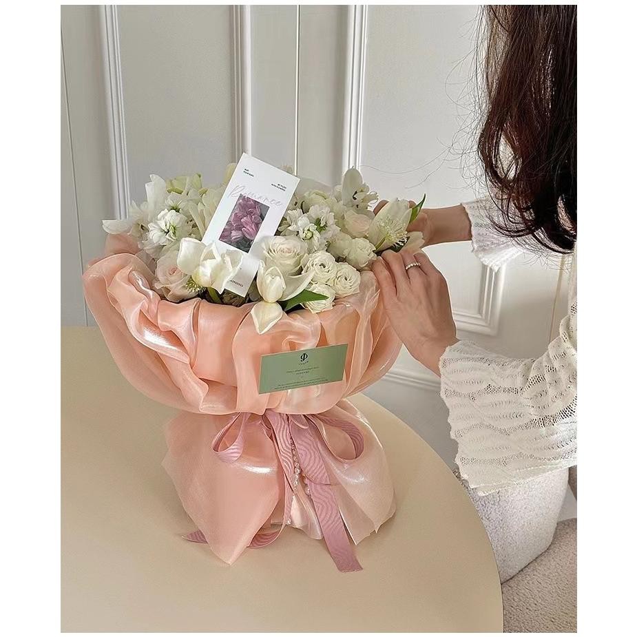 

BISACOD Kain Pembungkus Buket Bunga / Korean Flower Silk Wrapping For Hand Bouquet. Aza-125