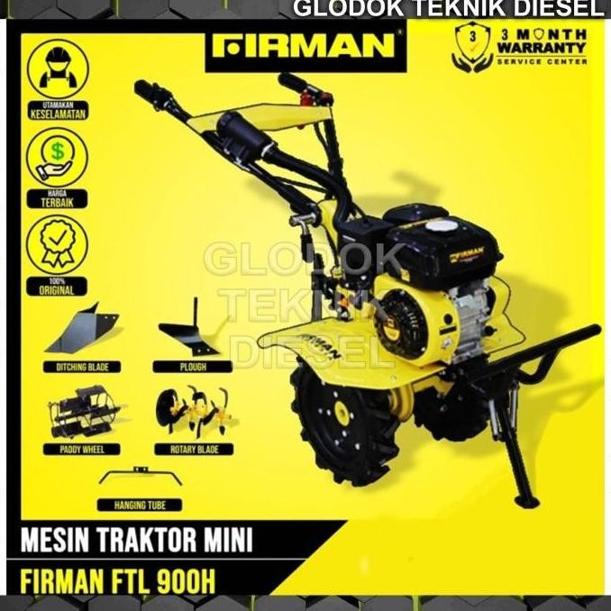 Mesin Cultivator Traktor Bajak Sawah Firman Ftl 900 H Tiller Ftl900H