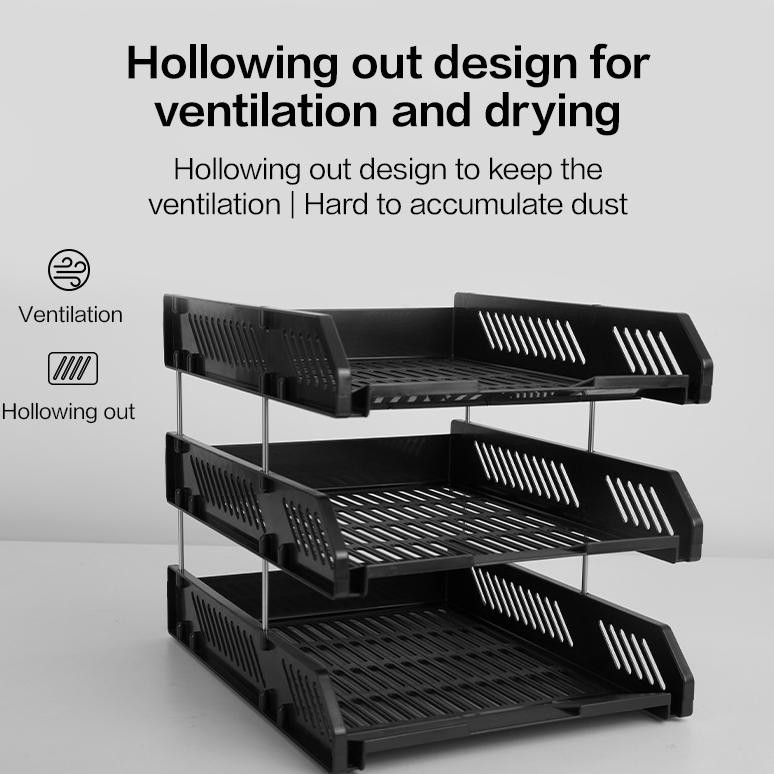 

PROMO Deli File Tray / Rak File Susun Bahan Plastik 2/3 Tingkat E920X rt-69