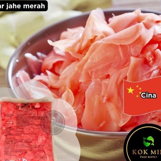 

Sushi Gari Pink / Acar Jahe Merah / Piled Red Ginger - 1500 Gram