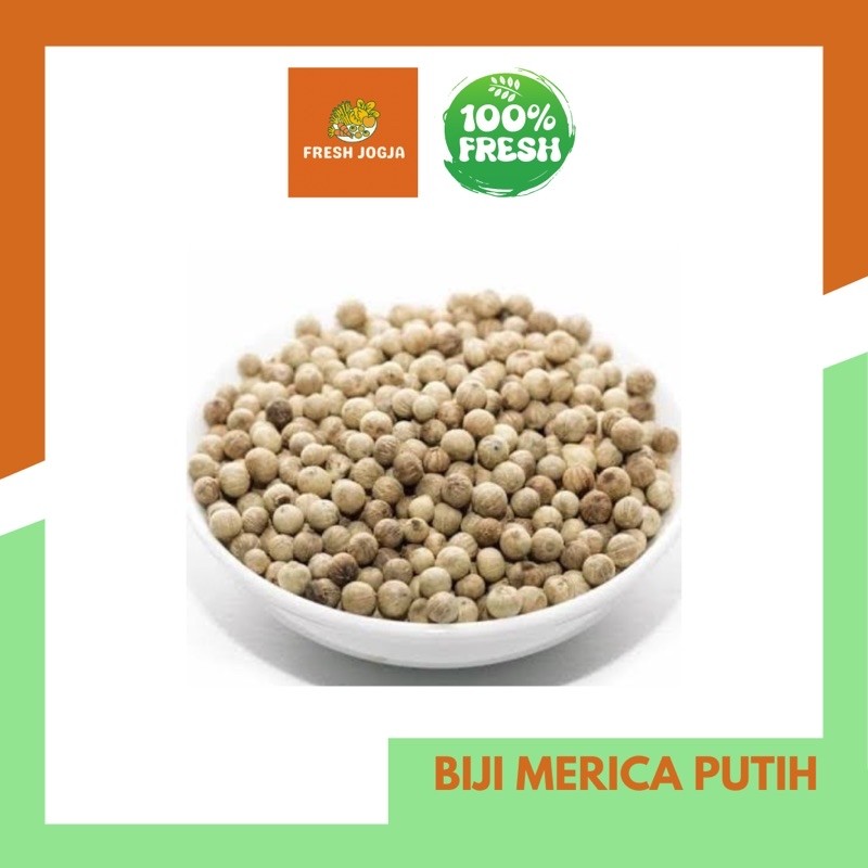 

Biji Merica Putih per 100gr | Fresh Jogja