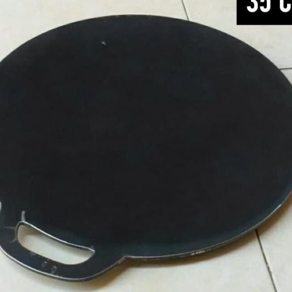 Pemanggang Wajan Datar 35 Cm Roti Bakar Martabak Tebal Panggang Bulat