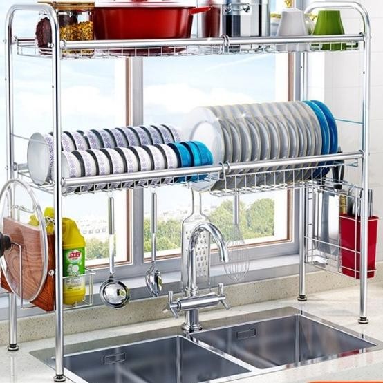 304 Rak Piring Wastafel Stainless Steel / Rak Wastafel Dapur