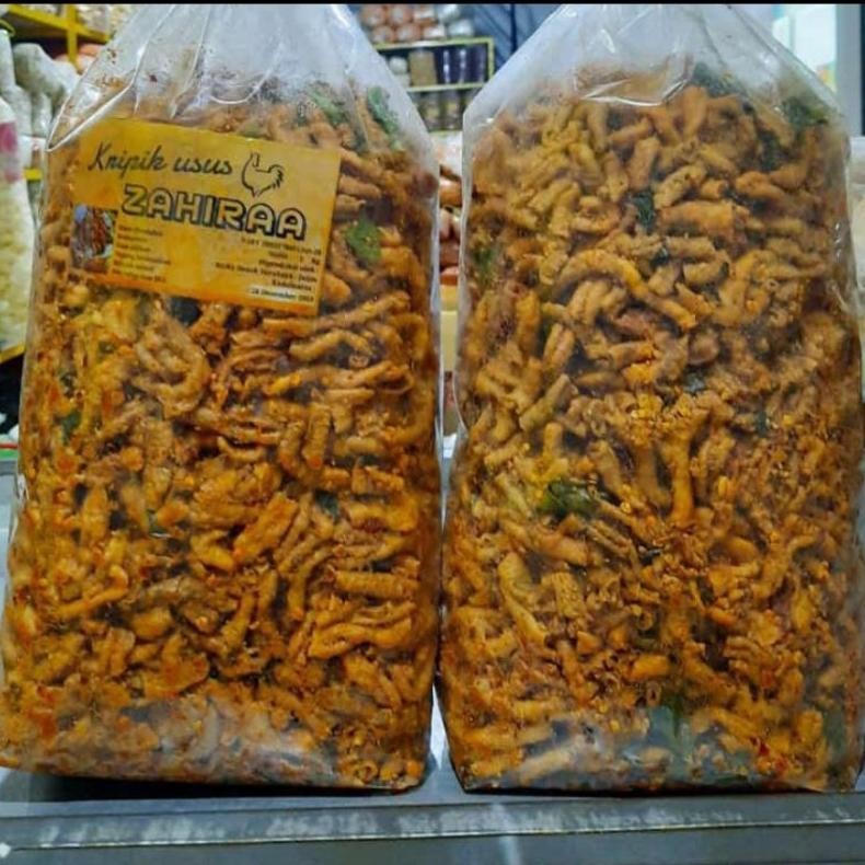 

Flash Sale Keripik Usus Pedas Daun Jeruk Viral Kemasan 250Gr Snack Kiloan Renyah High Quality