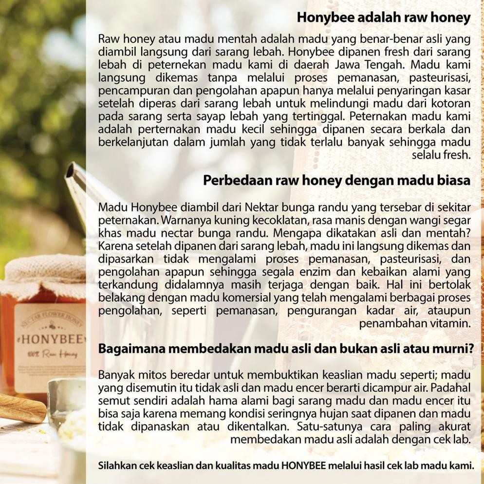 

Original Madu Asli Sarang 700Gr Raw Honey Honybee Murah