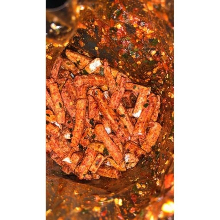 

10.10 Basreng(Bakso Goreng) Stik Pedas Daun Jeruk | Ukuran 1 Kg Grosir