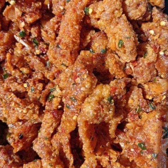 

10.10 Promo Kulit Ayam Krispy Kriuk Murah 1 Kg Crispy Pedas Daun Jeruk Kulit 1Kg Grosir