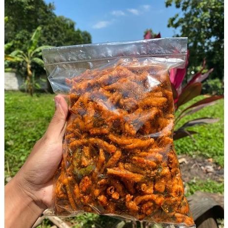 

Original Usus Krispi /Kripik Usus 500 Gram /500Gram Usus Crispy Bumbu Pedas Daun Jeruk High Quality