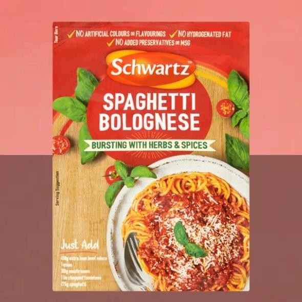 

Schwartz Spaghetti Bolognese X 40G