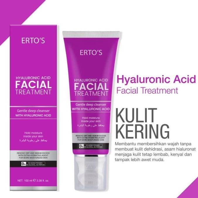 Ertos Facial Wash Treatment Niacinamide Retinol Astaxanthin Sabun Cuci F83T