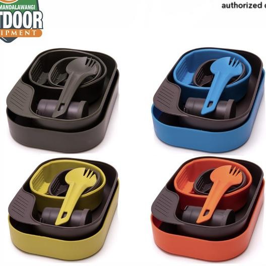 Wildo Camp-A-Box Complete Tempat Makan Set Gelas Sendok Piring Mangkuk Ultralight