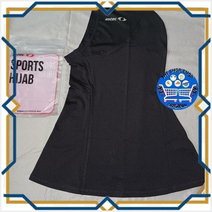 

[THE] HIJAB JILBAB KERUDUNG SPORT OLAHRAGA ASTEC HANNA WOMEN'S SHOULDER HIJAB ORIGINAL BLACK