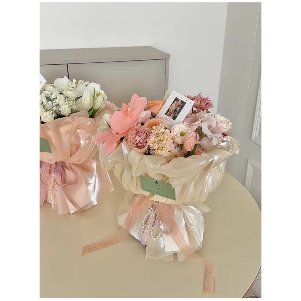 

COD Kain Pembungkus Buket Bunga / Korean Flower Silk Wrapping For Hand Bouquet. fs-6