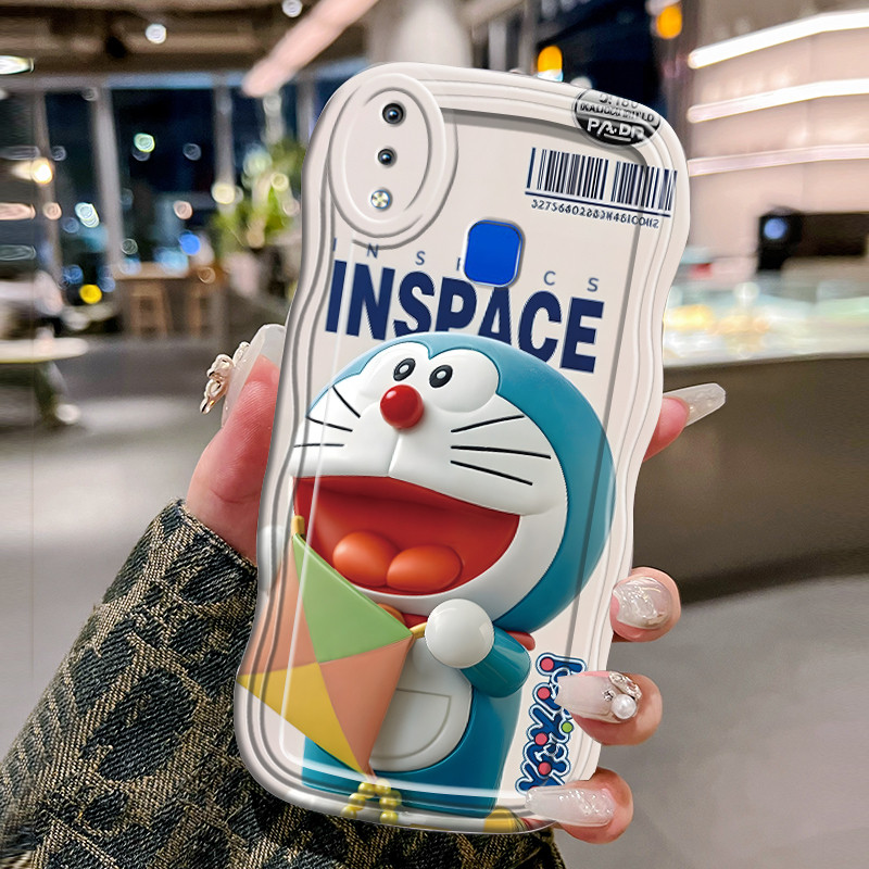 Casing Hp Untuk VIVO Y91 Y91i Y93 Y95 Case Casing pola Doraemon Kasing HP Cesing Silikon Kesing Anti
