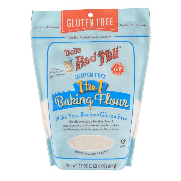 

Bob's Red Mill, 1 to 1 Baking Flour, 22 oz (624 g) Gluten Free