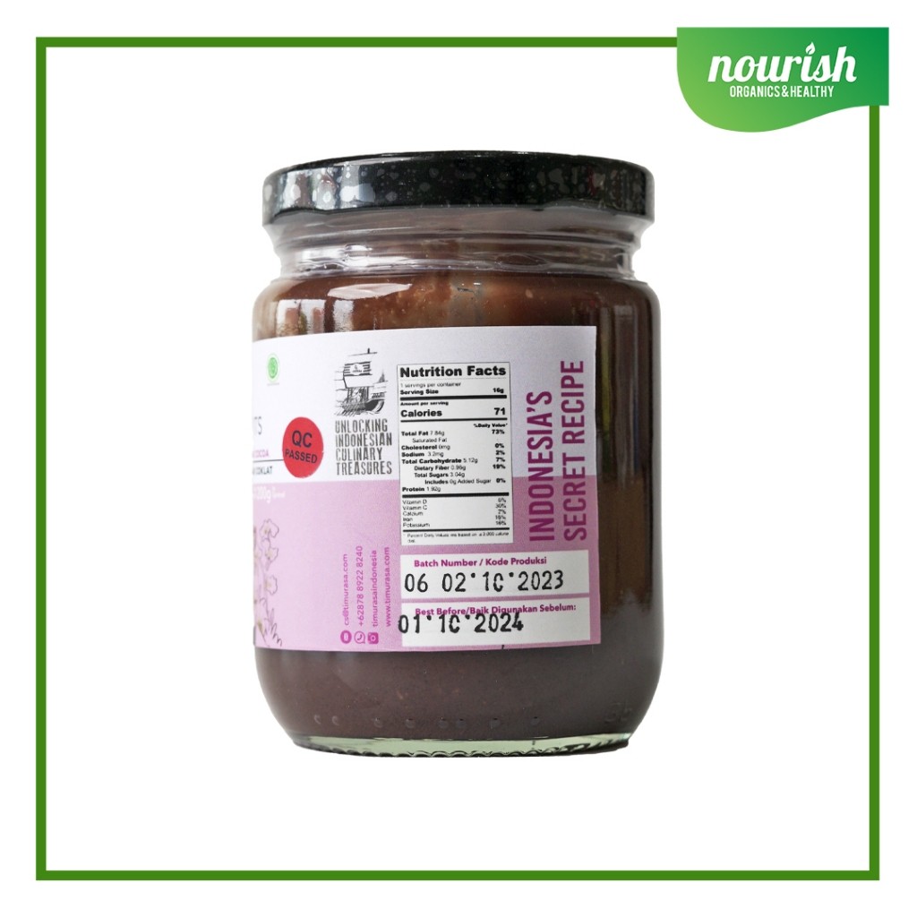 

Bny31 Timurasa, Kenari Nut Butter Dark Cocoa 200gr