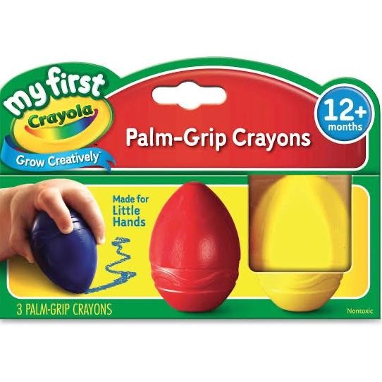 

CRAYOLA MY FIRST CRAYOLA EGG SHAPED CRAYONS EASY PALM GRIP ORIGINAL