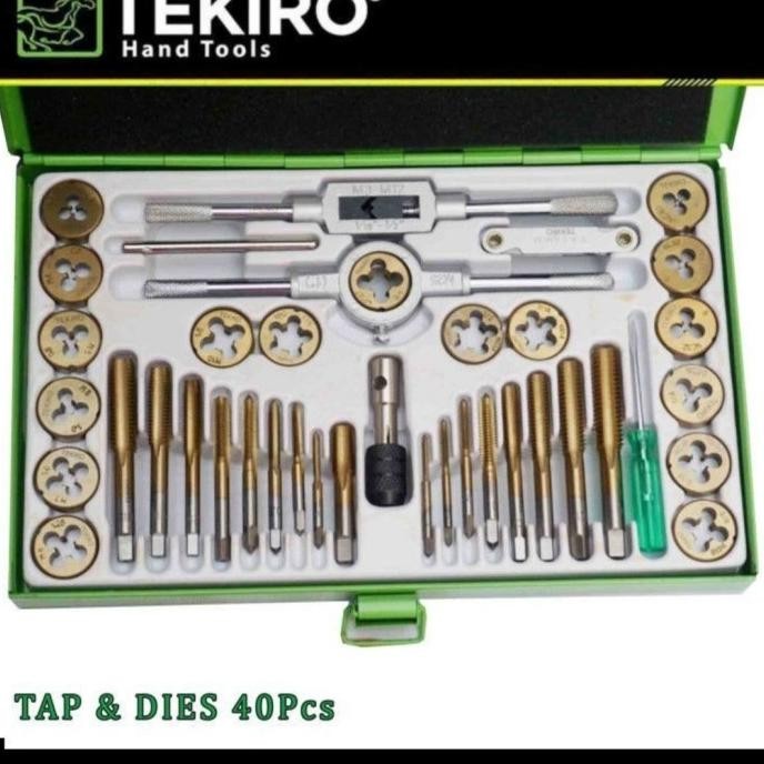 Hand Tap Set Tekiro 40Pcs / Hand Tap And Die Set Tekiro 40Pcs [ Evismall ]