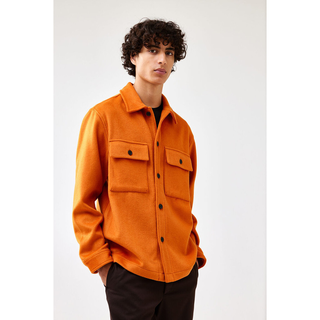 H&M Pria Regular Fit Wool-blend overshirt 1190261_2