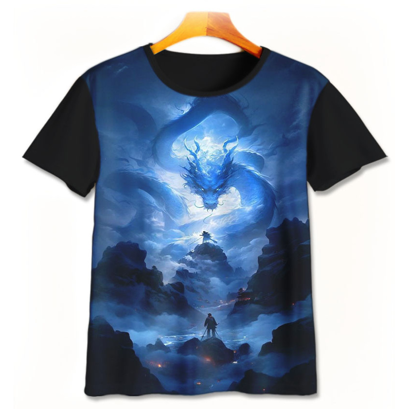 Kaos Kartun Anak Naga Jepang 3D - KRG Naga Jepang 10