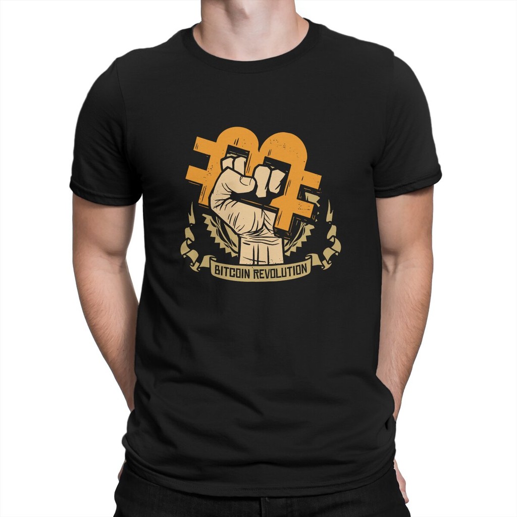 Kaos Permadani Revolusi Cryptocurrency Meme Bitcoin Homme Pakaian Pria T Untuk Pria