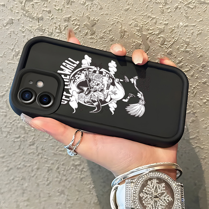 Casing Hp iPhone 11 iPhone 11 Pro Max iPhone 13 Case Casing pola Wanita dengan tengkorak Kasing HP S