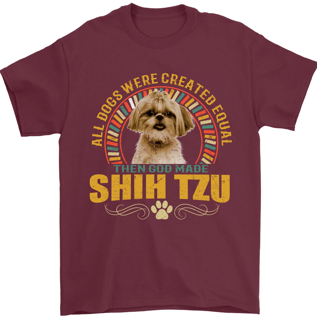 Kaos Pria Anjing Shih Tzu